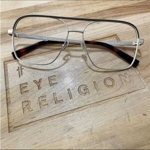 Salvatore Ferragamo 2199 Leather Gold and Brown Glasses